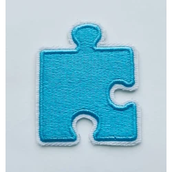 Distressed Puzzle Piece Patches