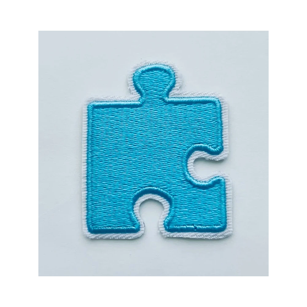 Distressed Puzzle Piece Patches